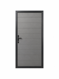 Modern Composite Gate with Aluminium Frame – 1000mm W x 1830mm H  (Anthracite Grey)