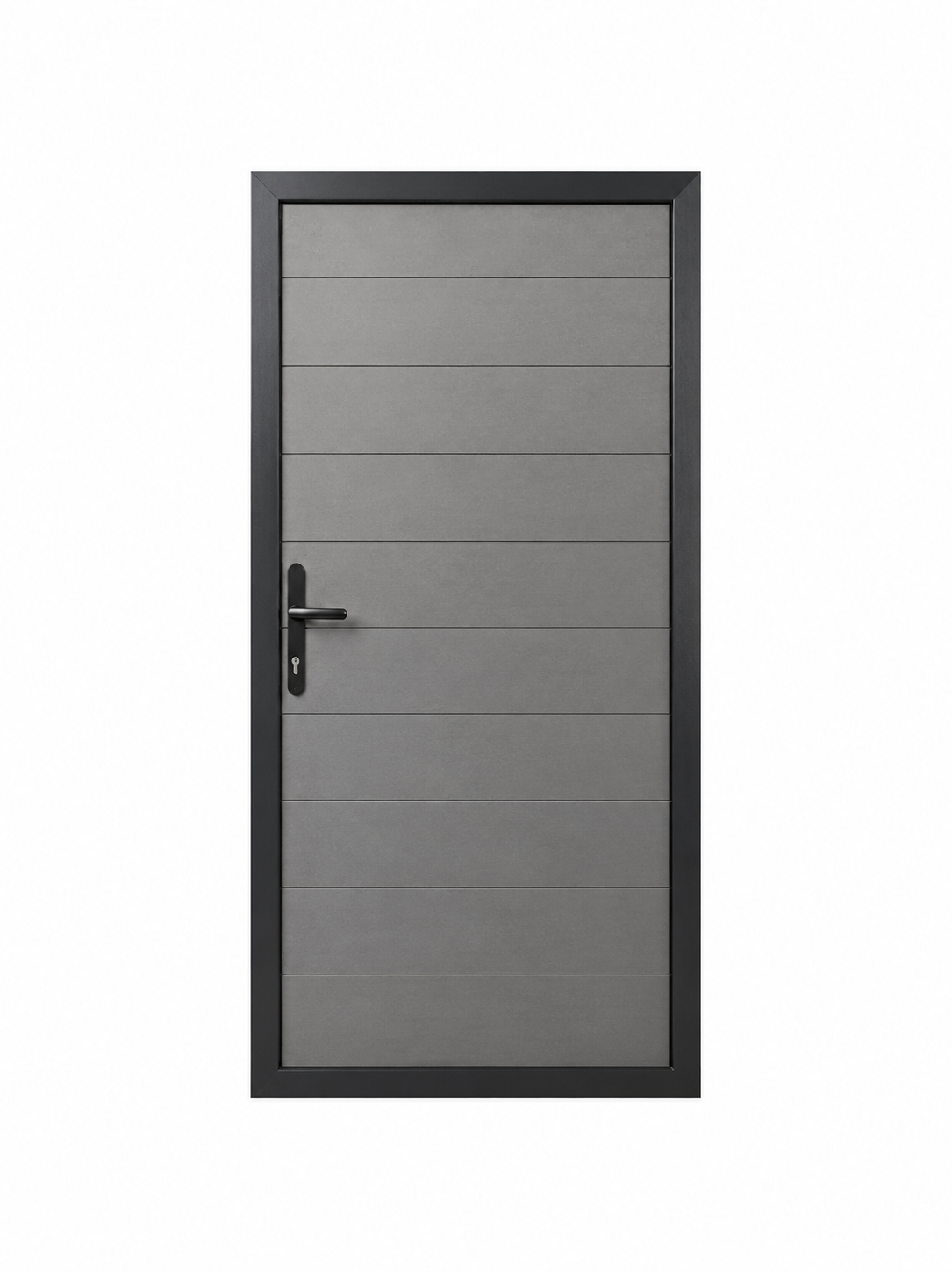 Modern Composite Gate with Aluminium Frame – 1000mm W x 1830mm H  (Anthracite Grey)