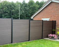 Modern Fence Panel Set - 1.8 m Height (Walnut Brown)